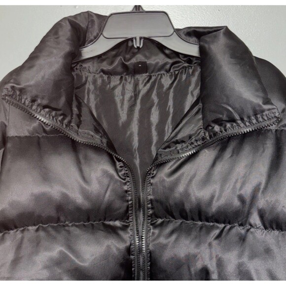 SHEIN Women's Black  Puffer Zip-Up Crop Jacket SZ Large - Picture 2 of 5